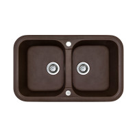 Кухонна мийка Adamant TWINS Коричневий