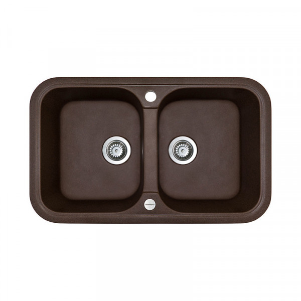 Кухонна мийка Adamant TWINS Коричневий