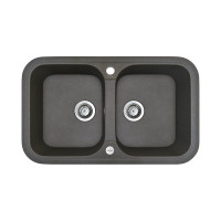 Кухонна мийка Adamant TWINS Графіт