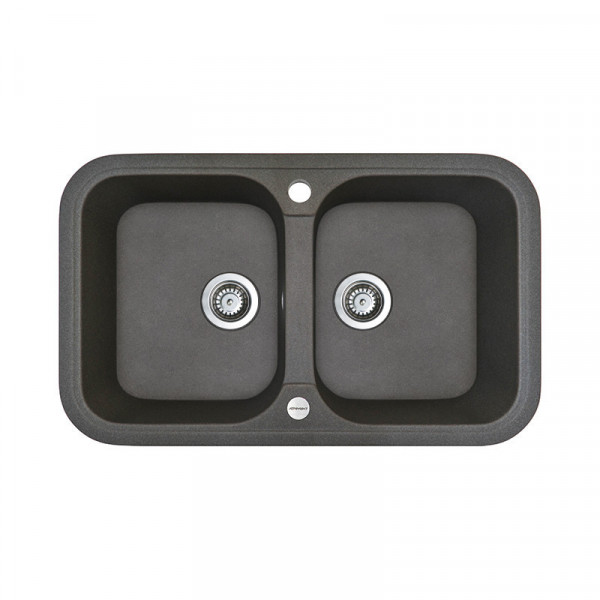 Кухонна мийка Adamant TWINS Графіт