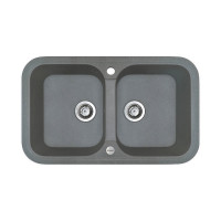 Кухонна мийка Adamant TWINS Сірий