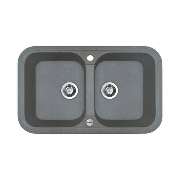 Кухонна мийка Adamant TWINS Сірий