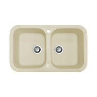 Кухонна мийка Adamant TWINS Ivory