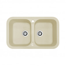 Кухонна мийка Adamant TWINS Ivory