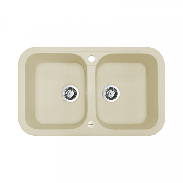 Кухонна мийка Adamant TWINS Ivory