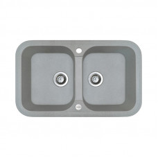 Кухонна мийка Adamant TWINS Світло-сірий