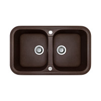 Кухонна мийка Adamant TWINS Mokko