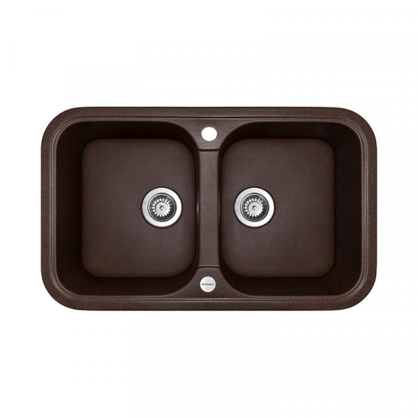 Кухонна мийка Adamant TWINS Mokko