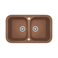 Кухонна мийка Adamant TWINS Terra-cotta