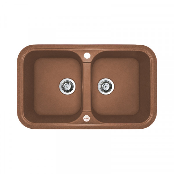Кухонна мийка Adamant TWINS Terra-cotta