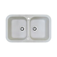 Кухонна мийка Adamant TWINS Білий