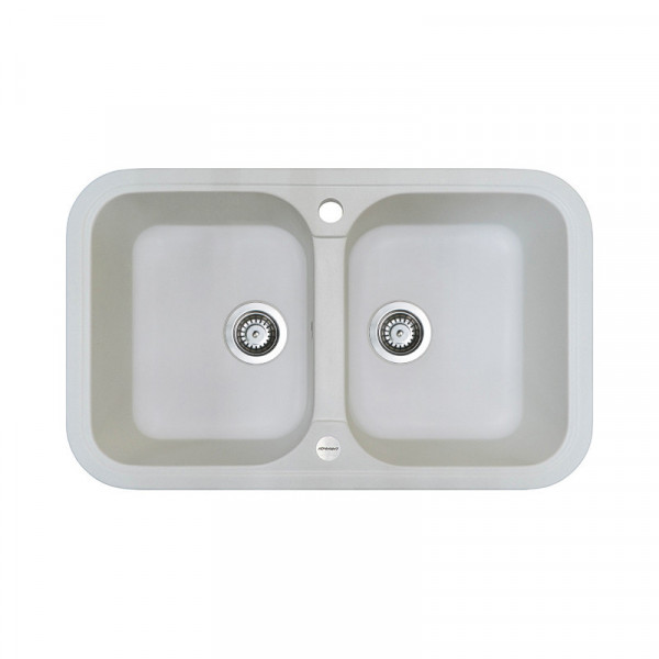 Кухонна мийка Adamant TWINS Білий