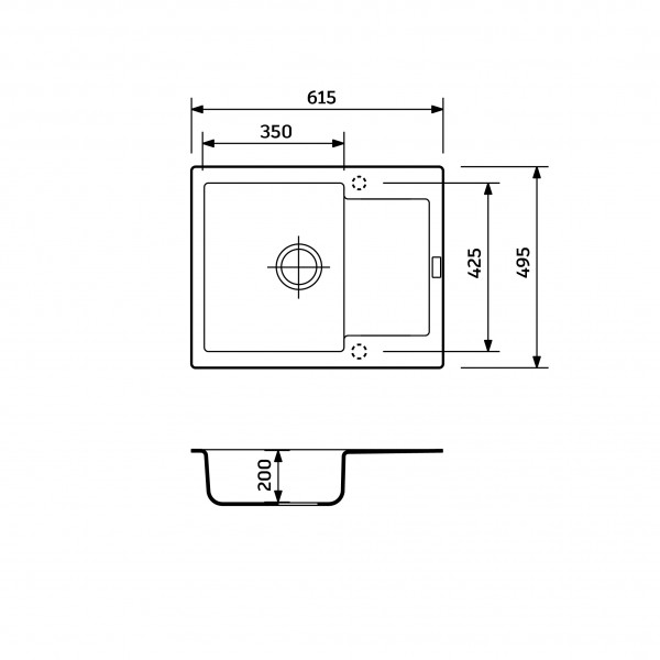 Кухонна мийка Adamant Fortis Old Stone