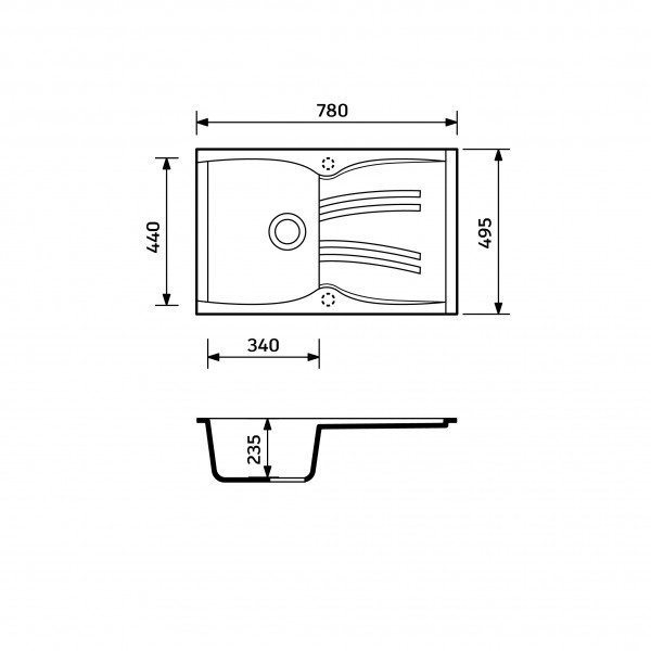 Кухонна мийка Adamant NEW LINE Terra
