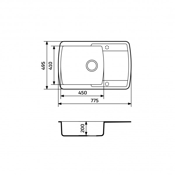 Кухонна мийка Adamant OPTIMAKS Terra-cotta