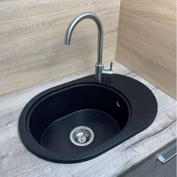 Кухонна мийка Adamant OVALE Антрацит