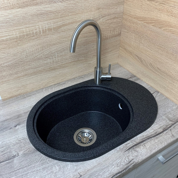 Кухонна мийка Adamant OVALE Графіт