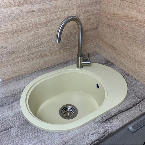 Кухонна мийка Adamant OVALE Ivory