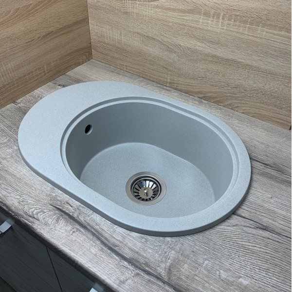 Кухонна мийка Adamant OVALE Світло-сірий