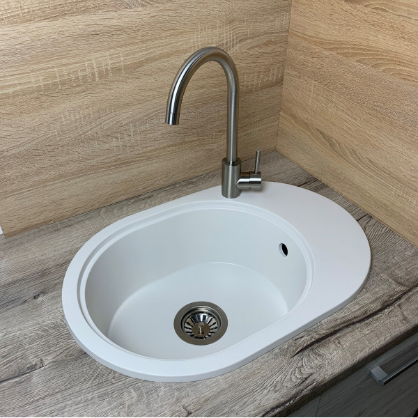 Кухонна мийка Adamant OVALE Білий