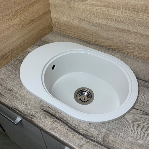 Кухонна мийка Adamant OVALE Білий