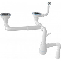 Сифон FSA-02 кухонний подвійний Adamant