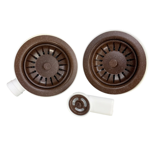 Сифон подвійний Adamant  FSA-02 Коричневий