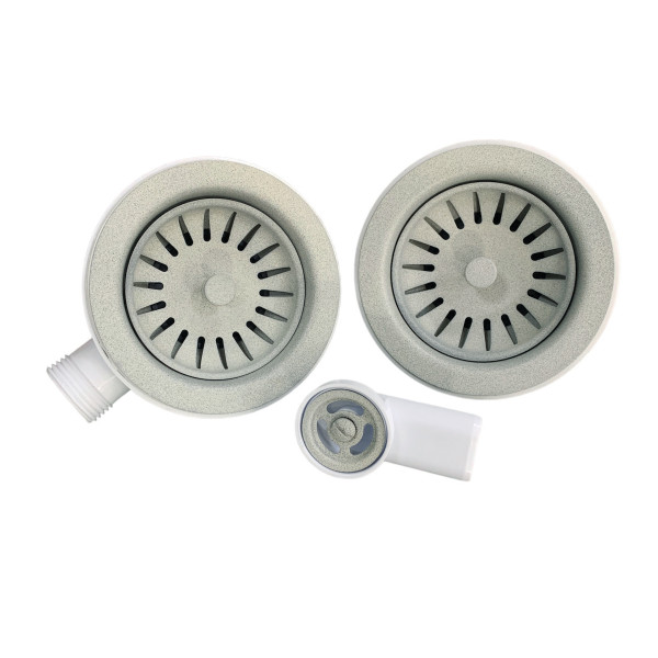 Сифон подвійний Adamant  FSA-02 Світло-сірий