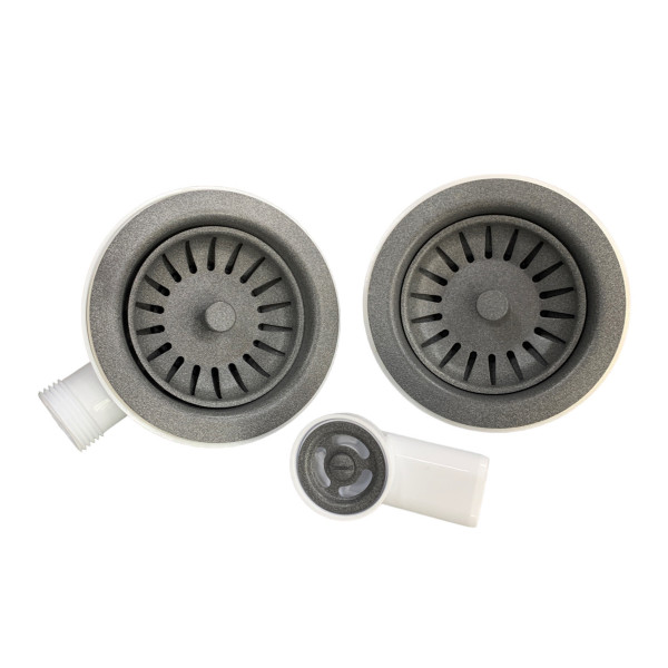 Сифон подвійний Adamant  FSA-02 Сірий