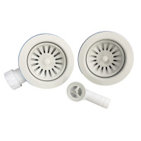 Сифон подвійний Adamant  FSA-02 Білий