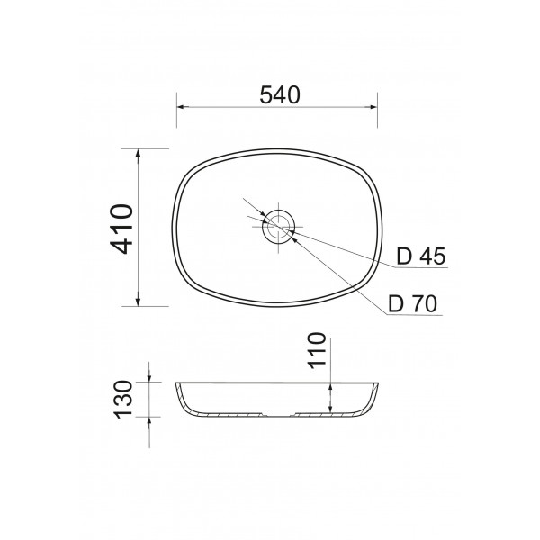 Умивальник Adamant Amarant White