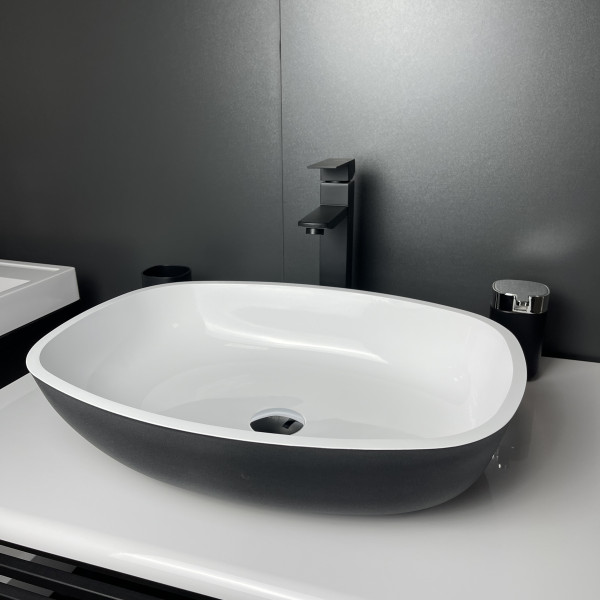 Умивальник Adamant Amarant Black\White glossy