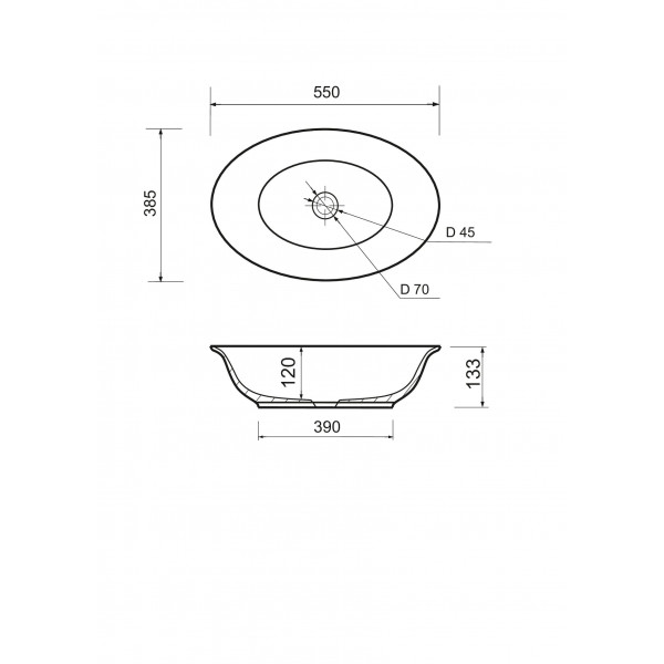 Умивальник Adamant Bellagio White
