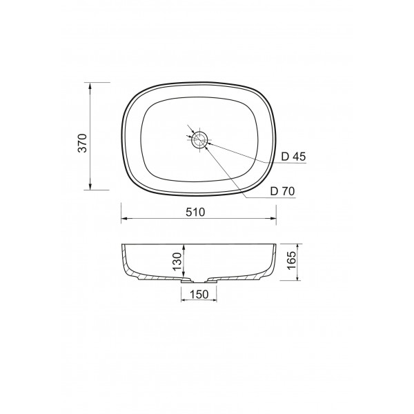 Умивальник Adamant Benevento White