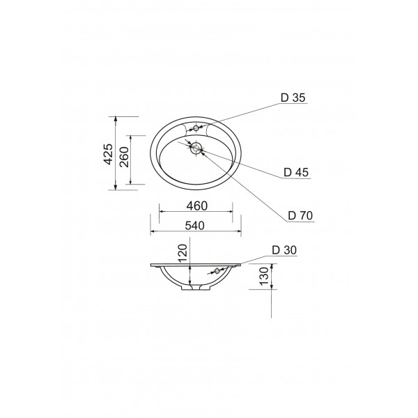 Умивальник Adamant Comfy White