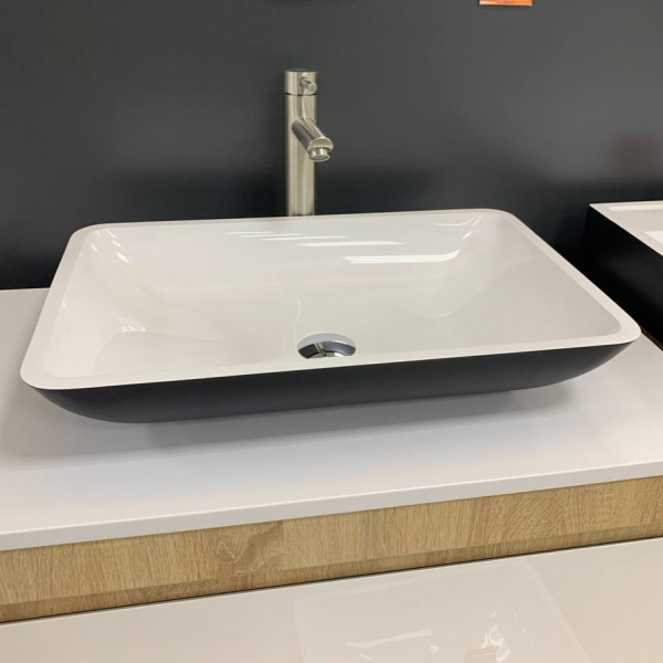 Умивальник Adamant Lower Black\White glossy