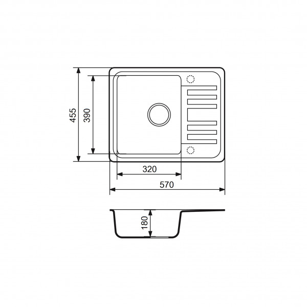 Кухонна мийка Adamant SMALL Terra-cotta