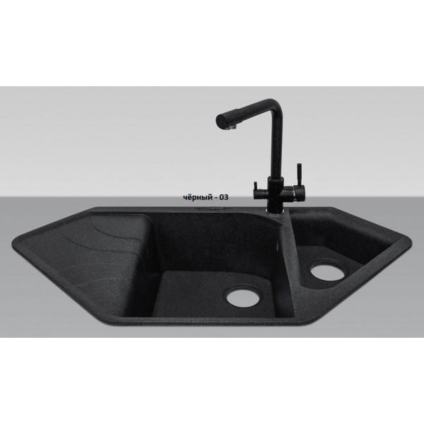 Кухонна мийка Adamant SPIRIT Чорний