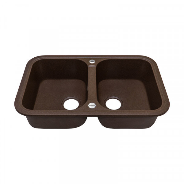 Кухонна мийка Adamant TWINS Коричневий