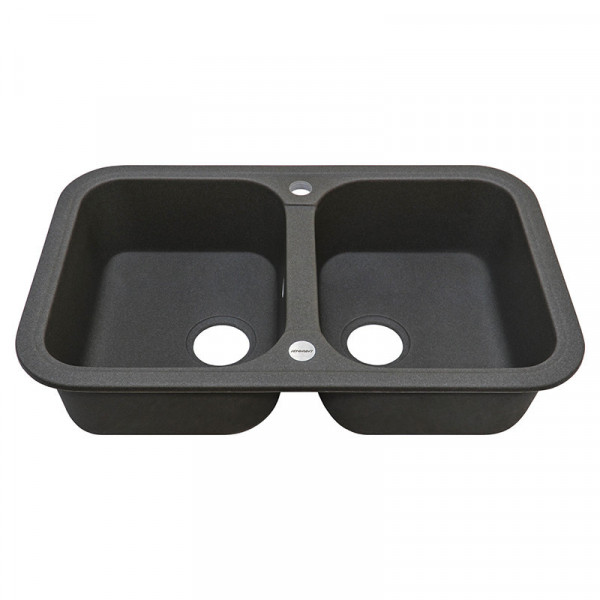 Кухонна мийка Adamant TWINS Графіт