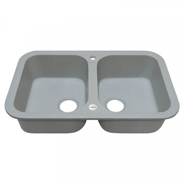 Кухонна мийка Adamant TWINS Світло-сірий