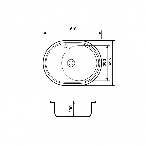 Кухонна мийка Adamant VAST Avena