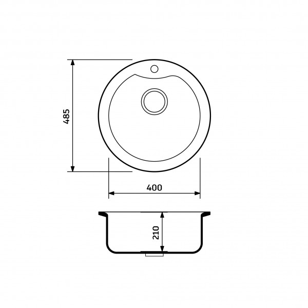 Кухонна мийка Adamant WAVE Світло-сірий